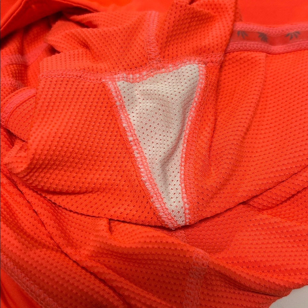 Athleta Neon Coral Active Workout Skirt with Built in Shorts - Picture 5 of 5